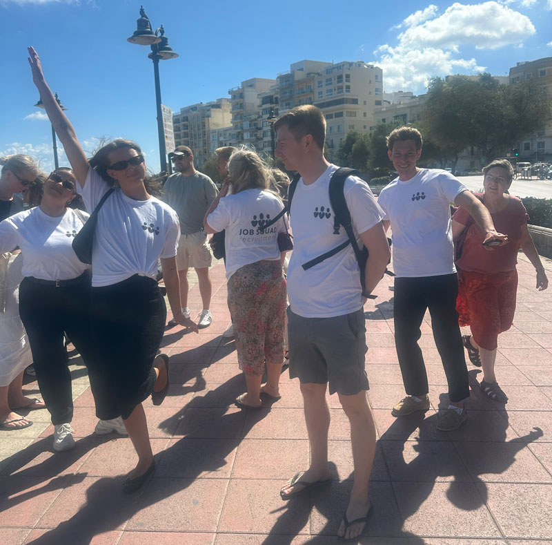 Young people working abroad with Job Squad